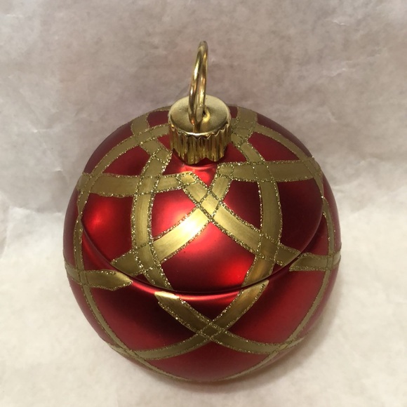 Porcelain Ornament Shaped Treasure Box 7.5”x7” - Picture 4 of 9